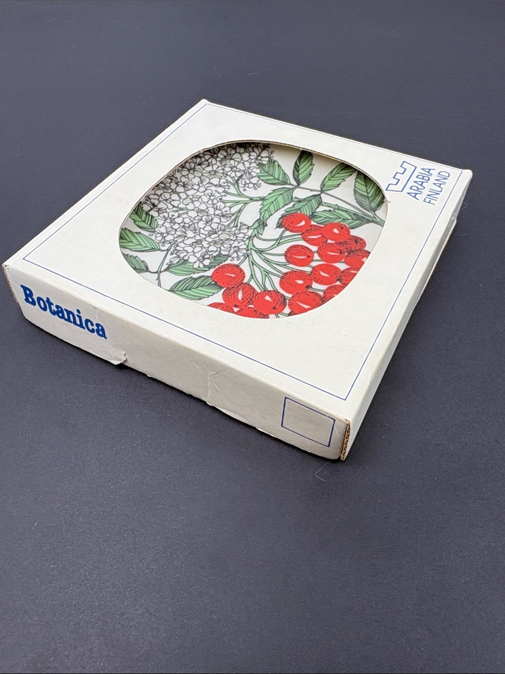 Arabia Finland Botanica Wall Plate Rowan Sorbus Aucuparia Flower Berries - Picture 6 of 6